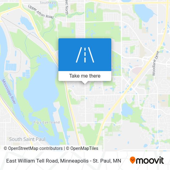 East William Tell Road map