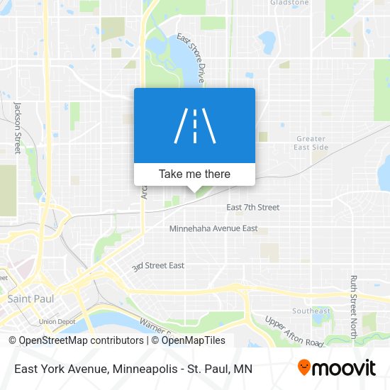 East York Avenue map