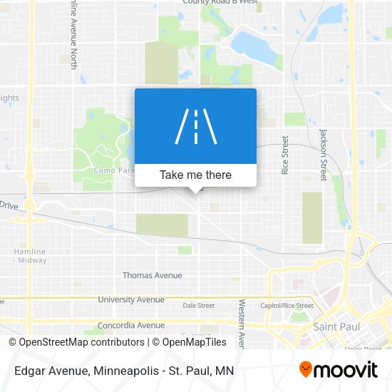 Edgar Avenue map