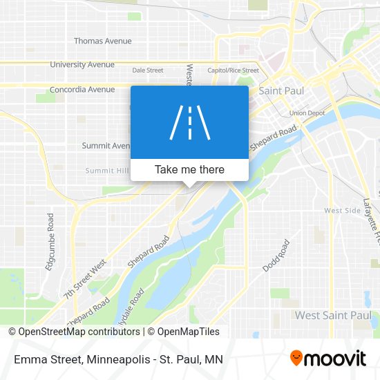Emma Street map