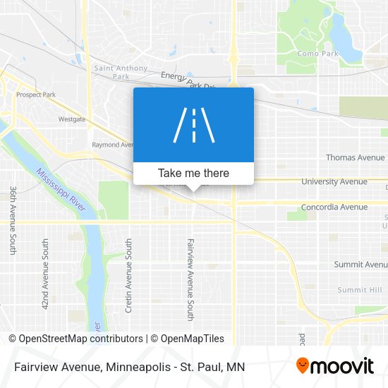 Mapa de Fairview Avenue
