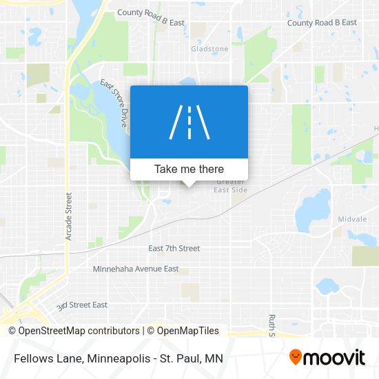 Fellows Lane map