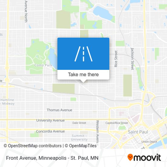 Front Avenue map