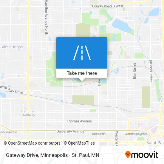 Mapa de Gateway Drive