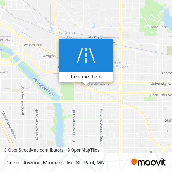 Gilbert Avenue map