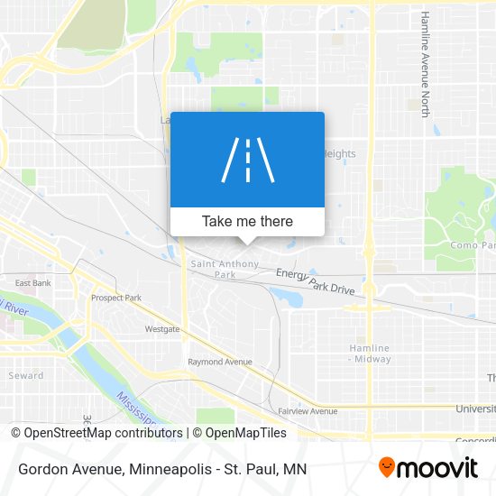 Gordon Avenue map