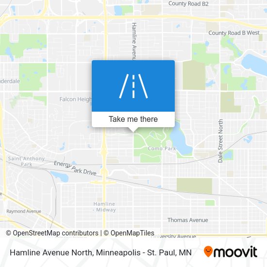 Hamline Avenue North map