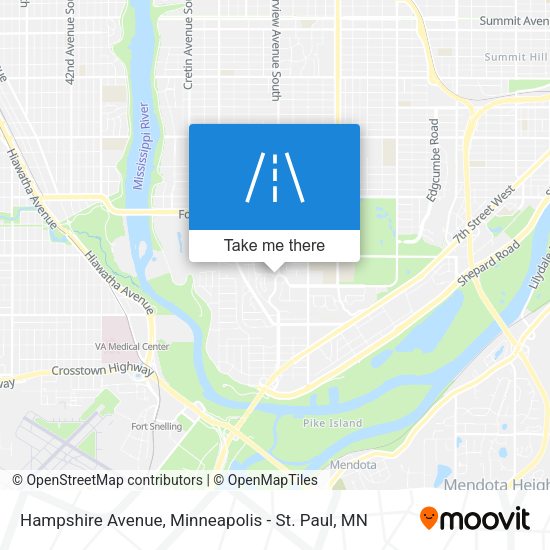 Mapa de Hampshire Avenue