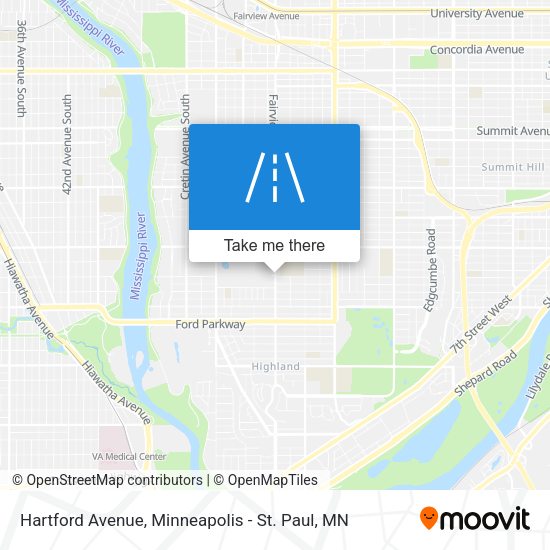 Hartford Avenue map
