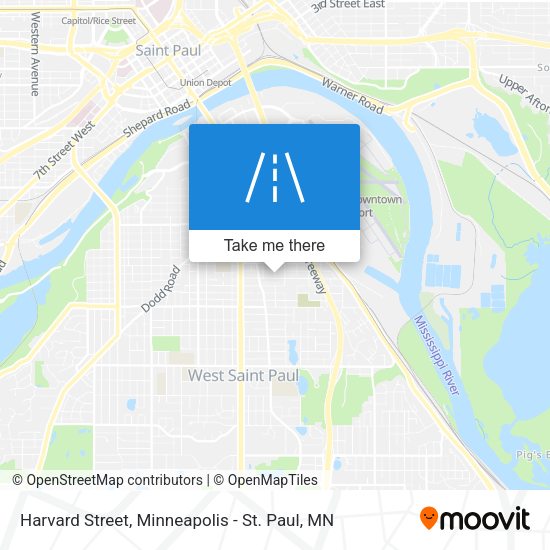 Mapa de Harvard Street