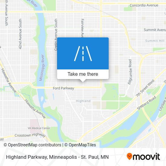 Mapa de Highland Parkway