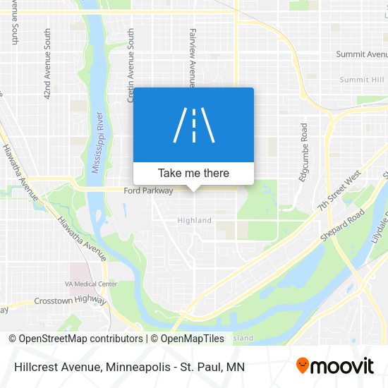 Mapa de Hillcrest Avenue