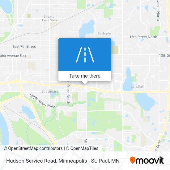 Hudson Service Road map