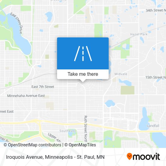 Iroquois Avenue map