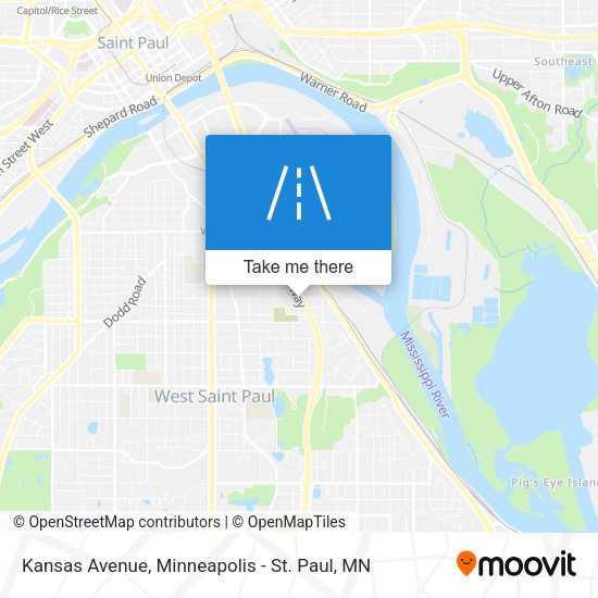 Kansas Avenue map