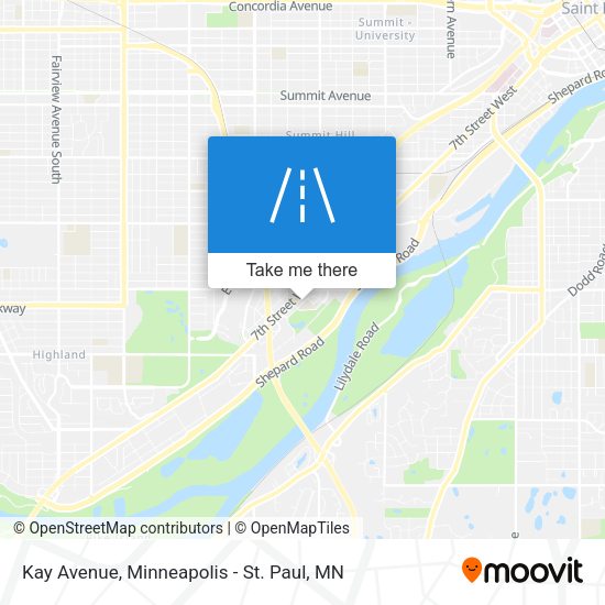 Kay Avenue map