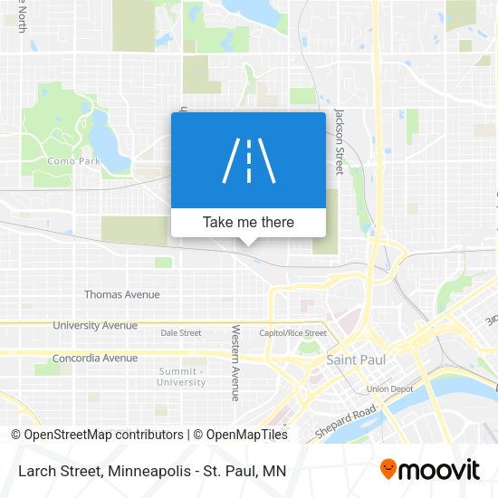 Larch Street map