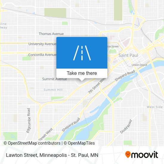 Lawton Street map