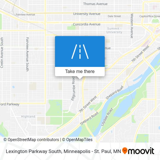 Lexington Parkway South map