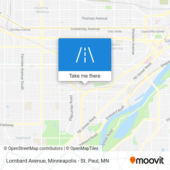 Mapa de Lombard Avenue