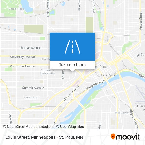 Louis Street map