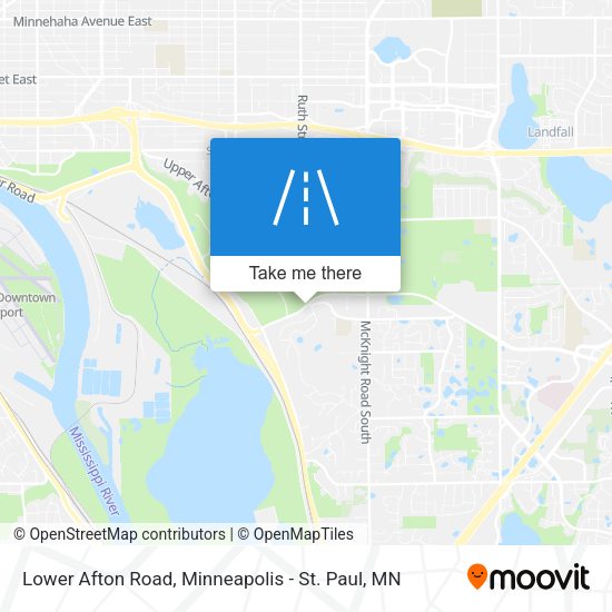 Mapa de Lower Afton Road