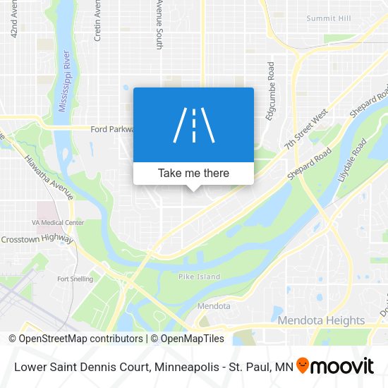Lower Saint Dennis Court map