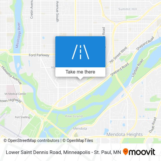 Lower Saint Dennis Road map