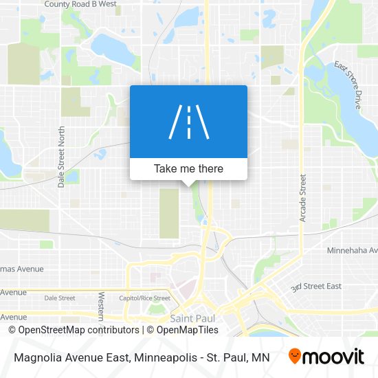 Magnolia Avenue East map