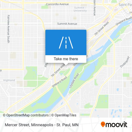 Mercer Street map