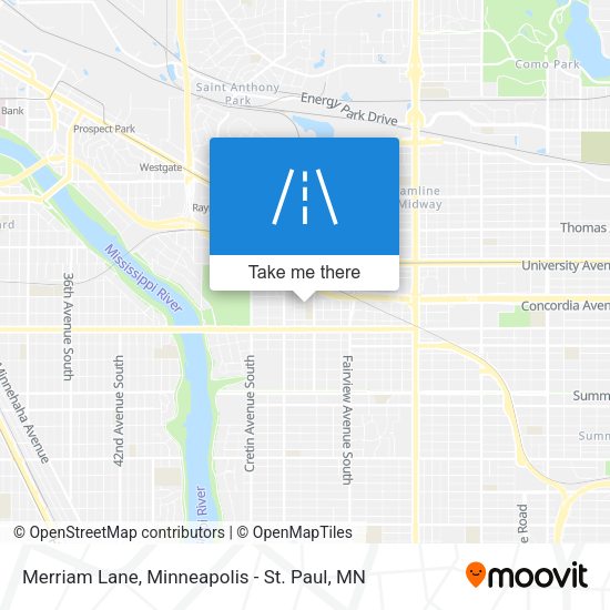 Mapa de Merriam Lane