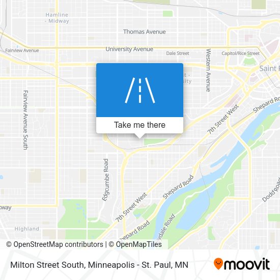 Milton Street South map