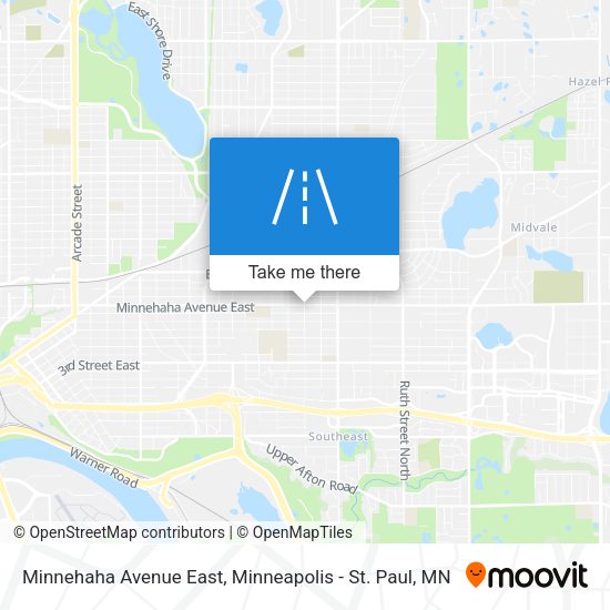 Minnehaha Avenue East map