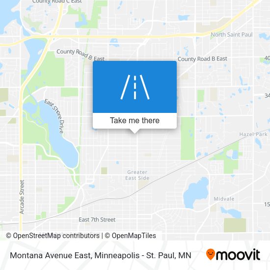 Mapa de Montana Avenue East