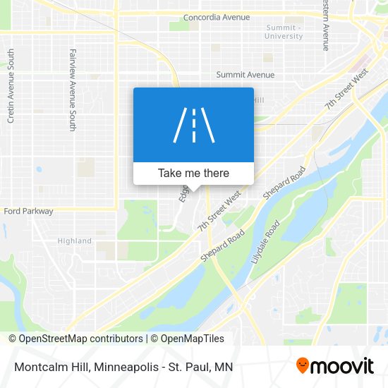 Montcalm Hill map