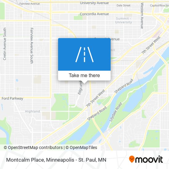 Montcalm Place map