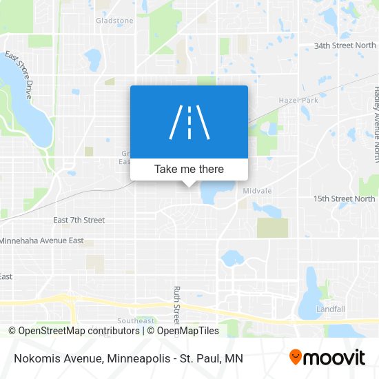 Mapa de Nokomis Avenue