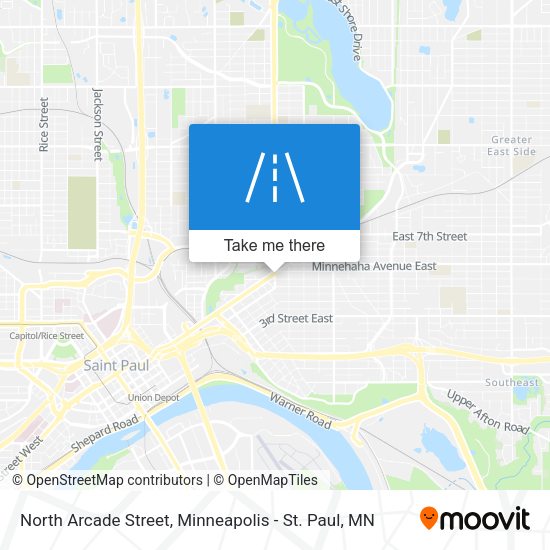 North Arcade Street map