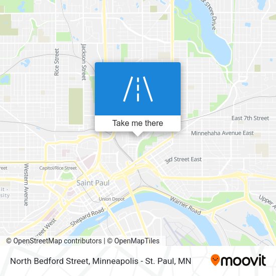 North Bedford Street map