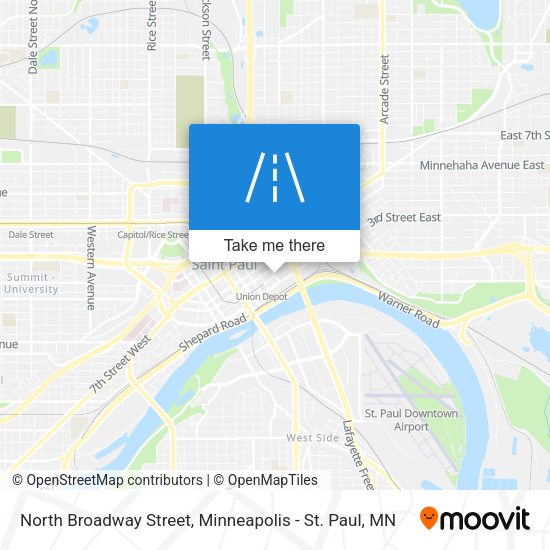 Mapa de North Broadway Street
