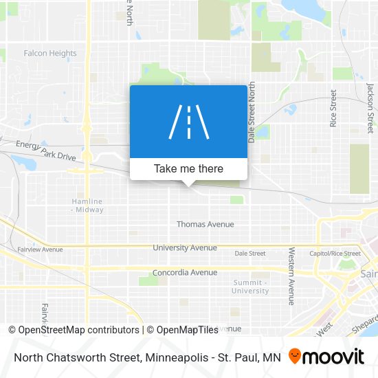 North Chatsworth Street map