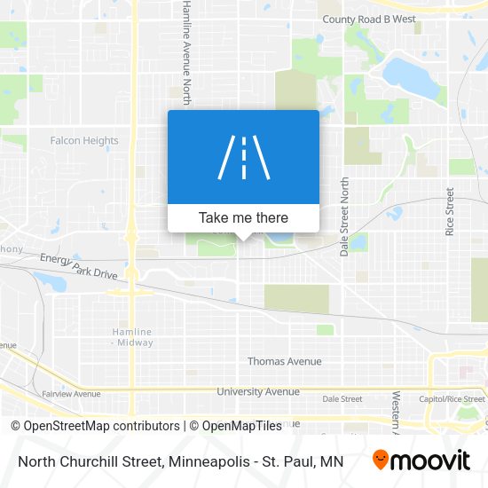 North Churchill Street map