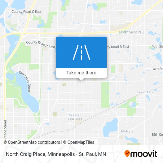North Craig Place map