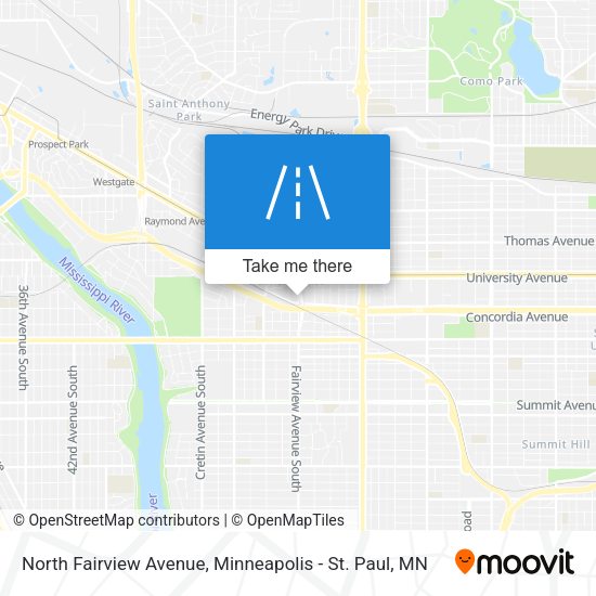 North Fairview Avenue map