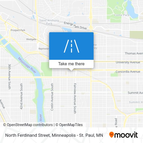 North Ferdinand Street map