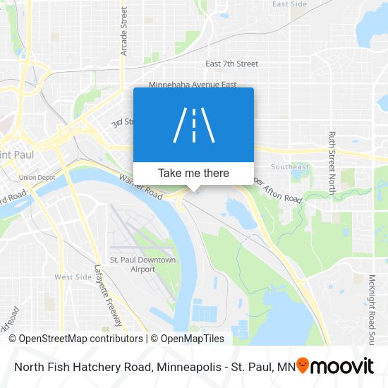 North Fish Hatchery Road map
