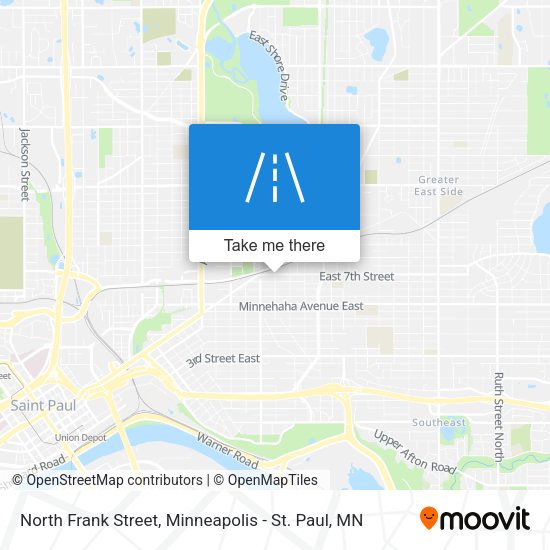 North Frank Street map