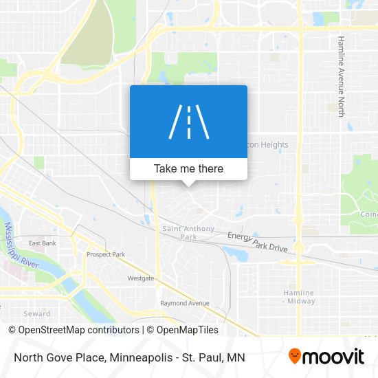 North Gove Place map