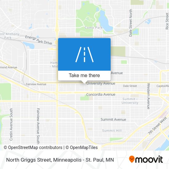 North Griggs Street map