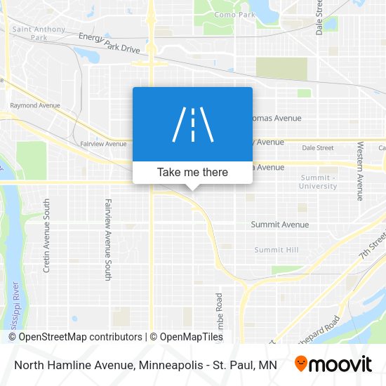 North Hamline Avenue map
